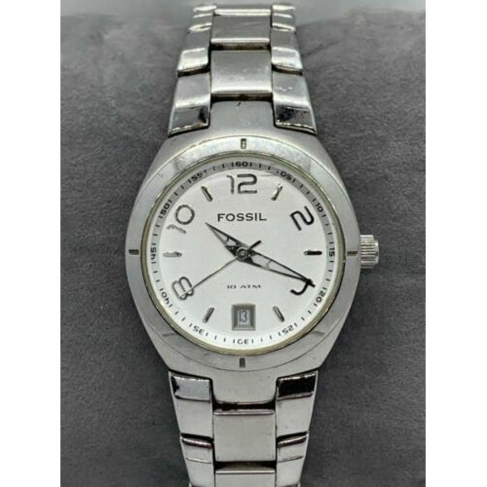 Fossil AM4137 Women's Watch Stainless Steel Bracelet Quartz Analog 28mm D989